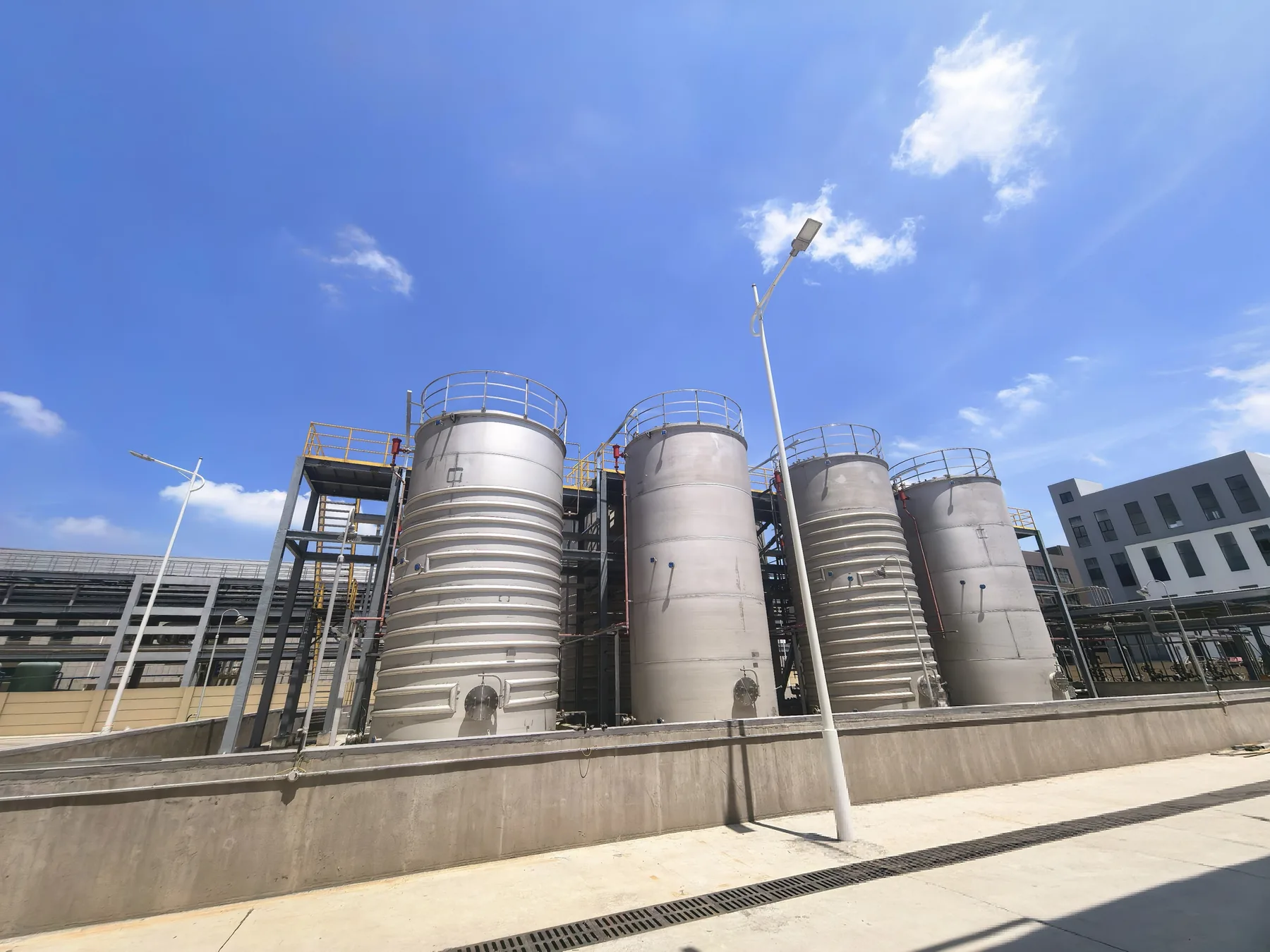 Exterior equipment at the Jiaxing, Haiyan base