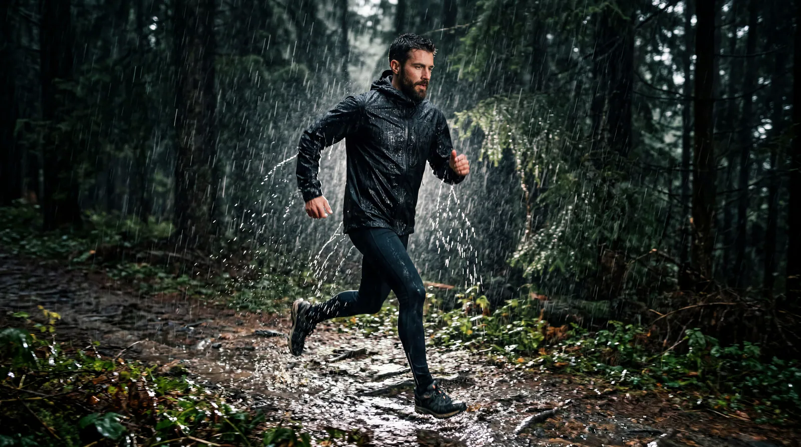 Outdoor performance apparel in use